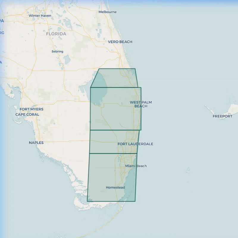 Skela Florida Boat Upholstery Service Area Map