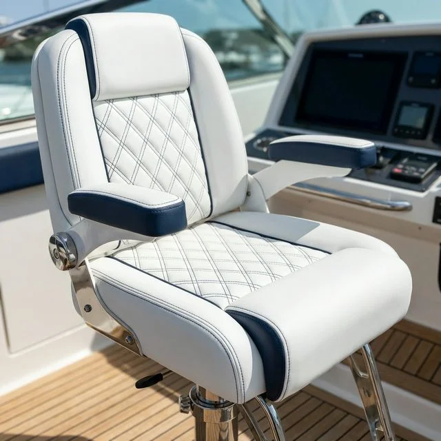Reupholstered Captain's Chair