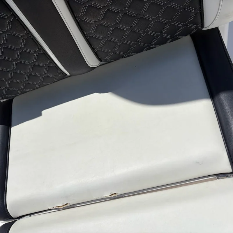 12 Boat Cushions Reupholstery Before