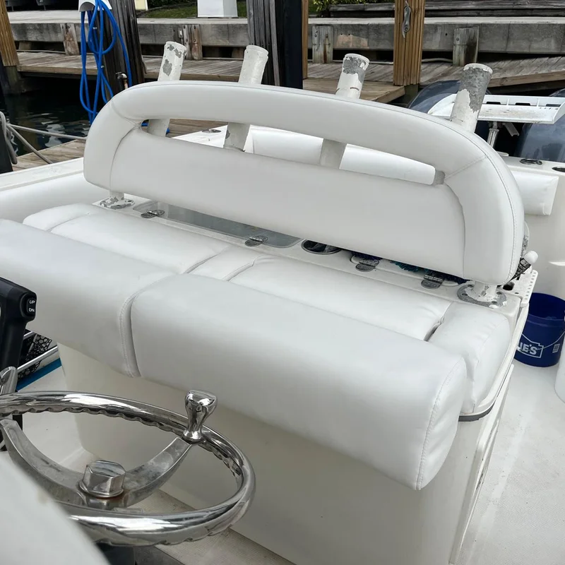 Reupholstered Captain's Chairs After